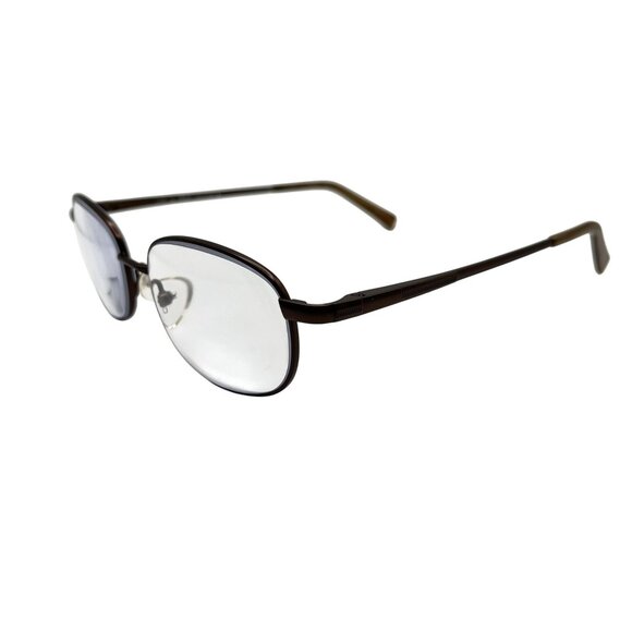CRUZ EYEWEAR I-129 53/17/140 TITANIUM BROWN FLEX HINGE EYEGLASSES - Picture 3 of 5